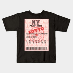 04-05-24 NE Earthquake Power -Shake Lottery Ticket- 2 draw Kids T-Shirt